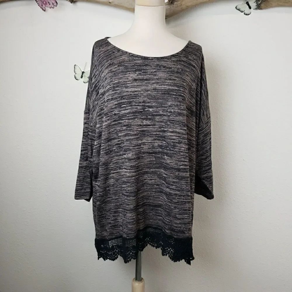 Shannon Ford New York heathered sweater tunic